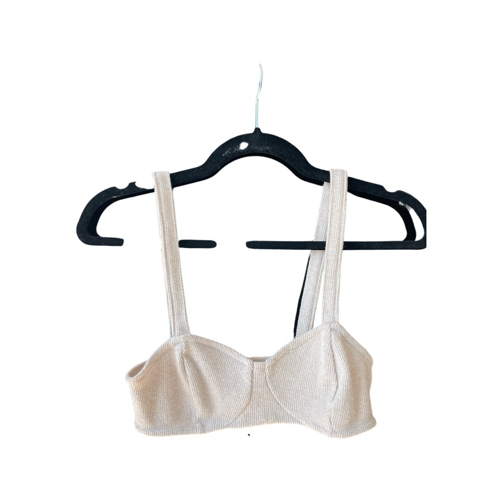 ZARA ribbed cotton crop top